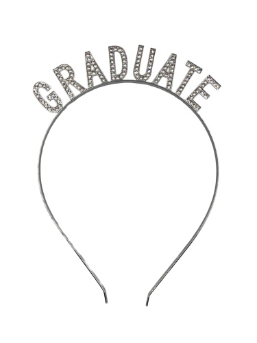 Taç Metal Taşlı Mezuniyet Graduate Gümüş - 1