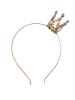Taç Metal Taşlı Mini Taçlı Altın - 1