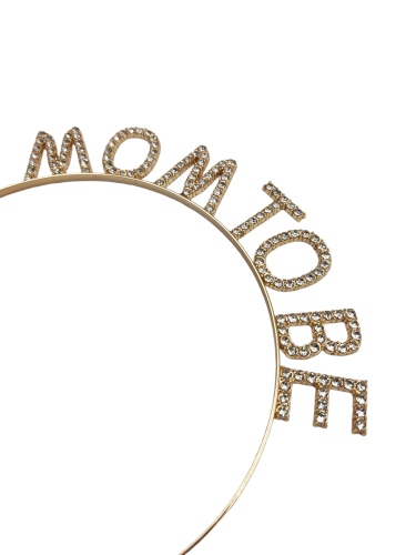 Taç Metal Taşlı Mom To Be Altın - 2