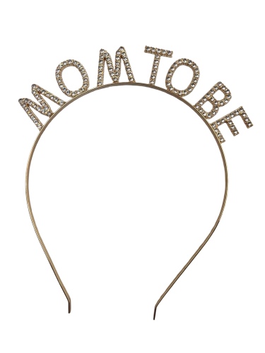 Taç Metal Taşlı Mom To Be Altın - 1