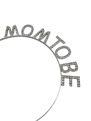 Taç Metal Taşlı Mom To Be Gümüş - 2