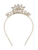 Taç Metal Taşlı My Birthday Altın - 1