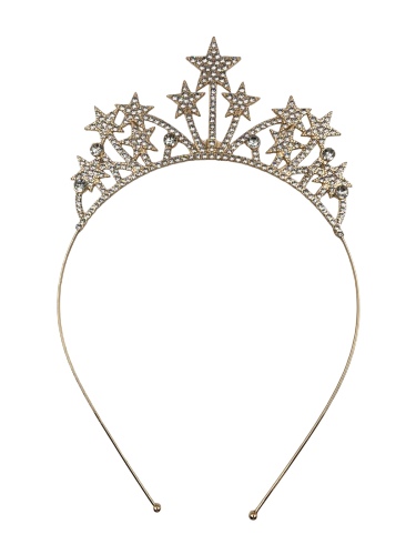 Taç Metal Taşlı Yıldızlı Altın - 