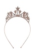 Taç Metal Taşlı Yıldızlı Rose Gold - 1