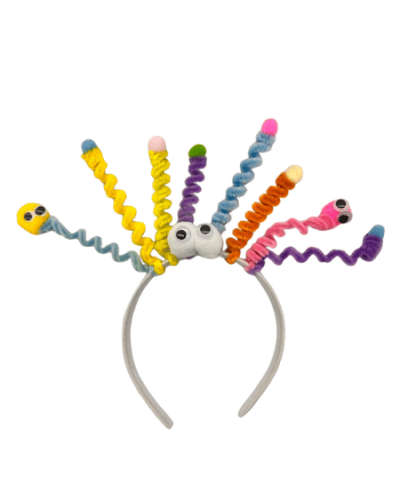 Taç Oynar Gözlü Şönil Çılgın Saçlar - 