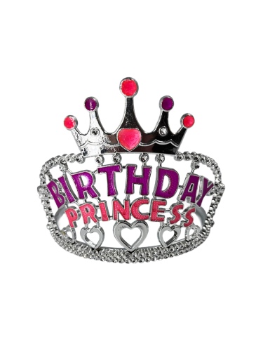 Taç Plastik Birthday Princess Geçmeli - 1