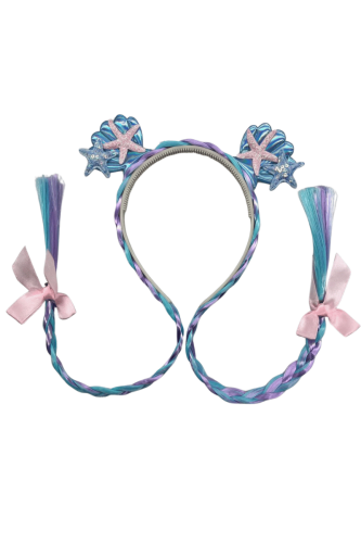 Peruk Saç Taç Deniz Kızı Örgülü Model - 