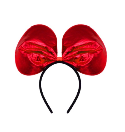 Taç Saten Parlak Minnie Kırmızı - 1