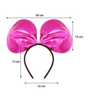 Taç Saten Parlak Minnie Pembe - 2