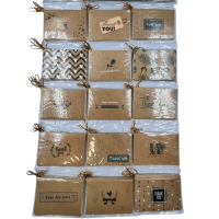 Tebrik Kartı Kraft Simli Temalı 120 Parça - 4