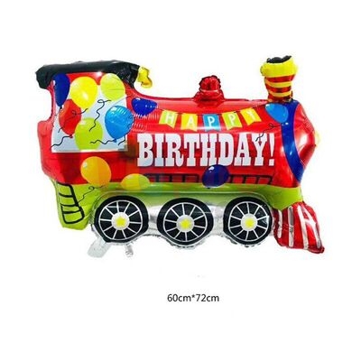 Folyo Balon Tren Happy Birthday - 1