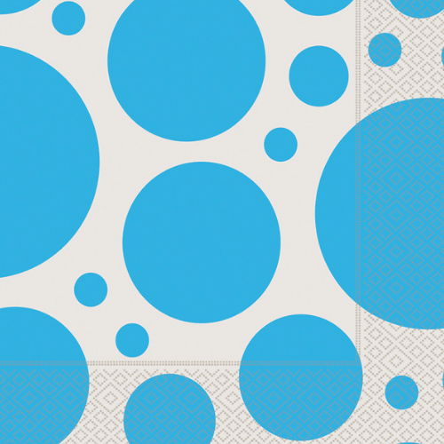 Kağıt Peçete Karışık Puantiyeli Turkuaz 20 Parça - 