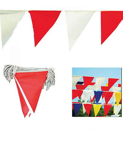 Üçgen Açılış Flaması 25 Metre Kırmızı Beyaz - 2