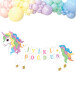 Kağıt Banner Unicorn 9 Parça - 1