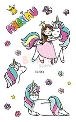 Dövme Unicorn Geçici Seti - 4
