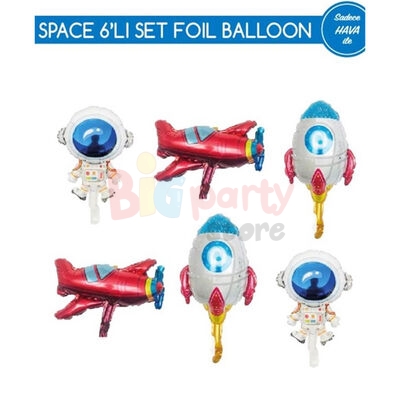 Folyo Balon Uzay Set 6lı - 1