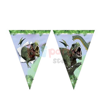 Lisanslı Vahşi Jurassik Üçgen Flama - 