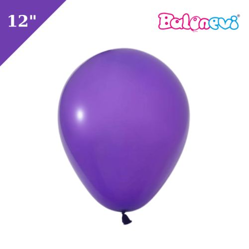 Lateks Pastel Balon 100 Parça Mor 12 İnç Balonevi - 1