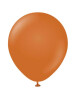 Lateks Retro Balon 12 inç 100 Parça Yanık Turuncu (Rust Orange) - 1