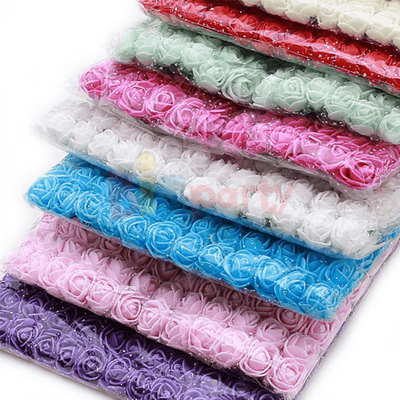 Yapay Çiçek Lateks Gül Mavi 12 Dal 144 Parça - 2