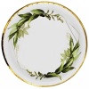 Karton Tabak Gold Varaklı Yaprak Desenli 23 cm 6 Parça - 1