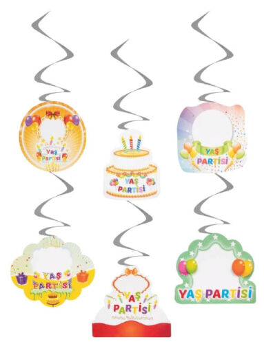 Tavan Sarkıt Süsü 6 Parça Yaş Partisi - 