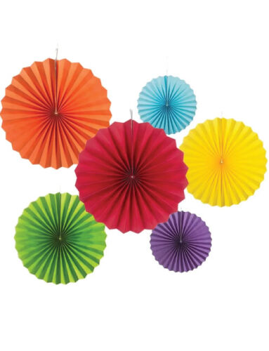 Kağıt Yelpaze Karışık Set 6 Parça - 