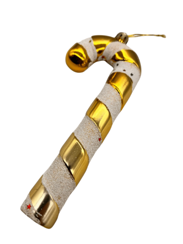 Yılbaşı Ağaç Süsü Baston Şeker Altın 16 Cm 2 Parça - 2