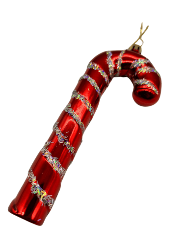 Yılbaşı Ağaç Süsü Baston Şeker Sim Şeritli 16 Cm 2 Parça - 2