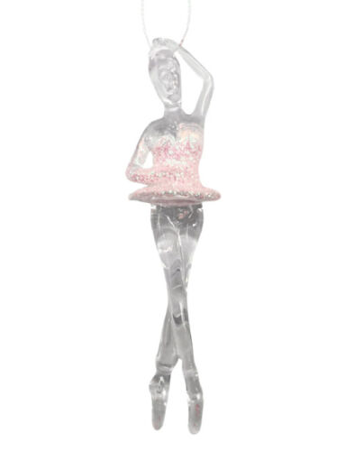 Yılbaşı Ağacı Süsü Şeffaf Balerin 15 Cm - 1