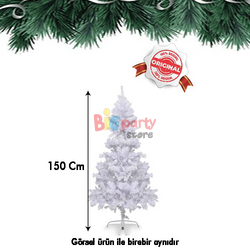 Yılbaşı Çam Ağacı 150 Cm Leva Beyaz - 4