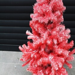 Yılbaşı Çam Ağacı 150 cm Kırmızı Renk - 4