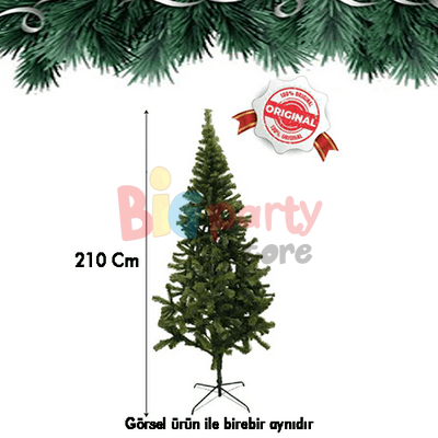 Yılbaşı Çam Ağacı 210 cm Lüks 1200 Dal - 3