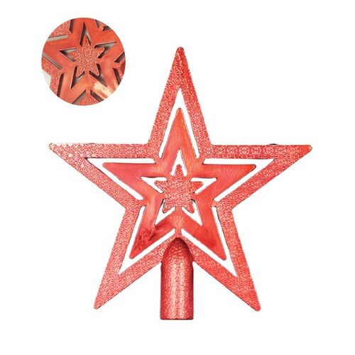 Yılbaşı Tepelik Çam Ağacı Mini Kırmızı 10 Cm