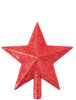 Yılbaşı Tepelik Çam Ağacı Yıldız Simli Kırmızı 20 Cm - 1