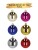 Yılbaşı Top Süs 4 Cm Parlak Mix 6 lı - 1