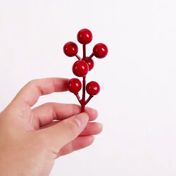 Yılbaşı Çam Dalı Berry 9 cm 12li - 1