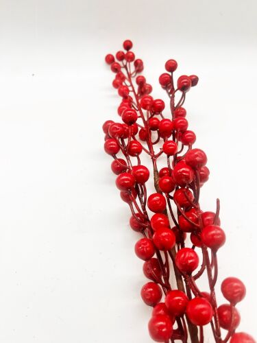 Yılbaşı Çam Dalı Berry Demeti 50 Cm - 3