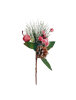 Yılbaşı Çam Dalı Berry Demeti Kozalaklı Karlı 25 Cm - 1