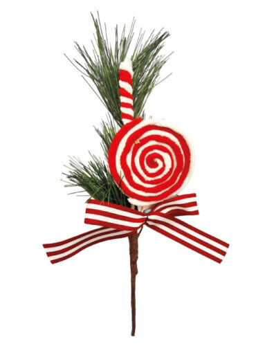 Yılbaşı Çam Dalı Sosyete Çubuk Şekerli 29 Cm - 1
