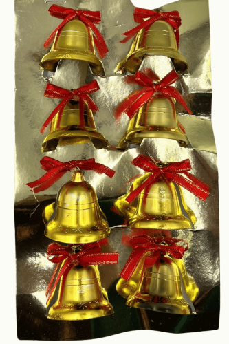 Yılbaşı Çan 4 Cm 8 Parça - 1