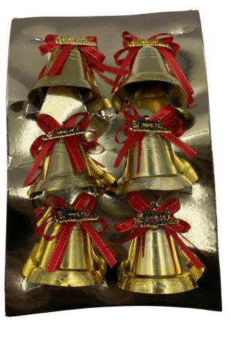 Yılbaşı Çan 6 Cm 6 Parça - 1