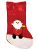 Yılbaşı Çorabı Büyük Pullu Noel Baba Figürlü Lüks - 1