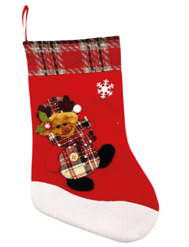 Yılbaşı Çorabı Geyik Figürlü Büyük 35 Cm Lüks - 1