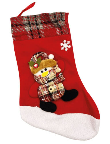 Yılbaşı Çorabı Kardan Adam Figürlü Büyük 35 Cm Lüks - 1