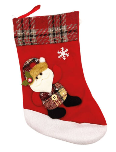 Yılbaşı Çorabı Noel Baba Figürlü Büyük 35 Cm Lüks - 1