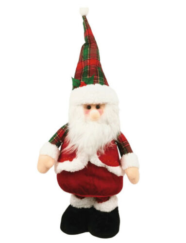 Yılbaşı Dekoratif Noel Baba Yeşil Ekoseli Ayakları Uzayan 75 Cm - 2