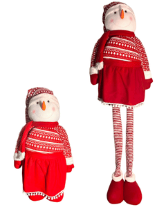 Yılbaşı Dekoratif Kardan Adam Ayakları uzayan 70-145 Cm - 