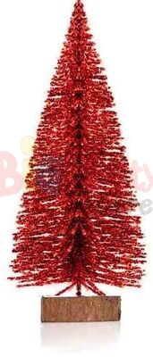 Yılbaşı Masa Üstü Çam Ağacı Karlı Renkli Simli 20 Cm (Renk Seçiniz) - 5