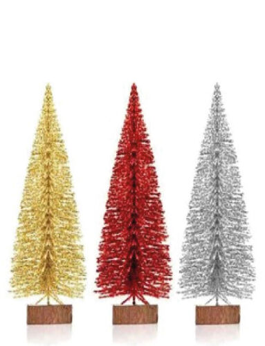 Yılbaşı Masa Üstü Çam Ağacı Karlı Renkli 30 Cm (Renk Seçiniz) - 1
